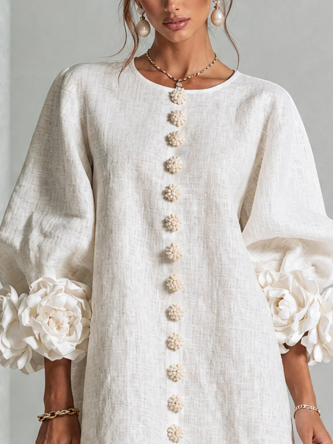 Maya | Mini Dress with Voluminous Sleeves