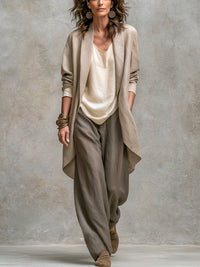 ELIANA | COMPLETO A TRE PEZZI CON PANTALONI AMPI