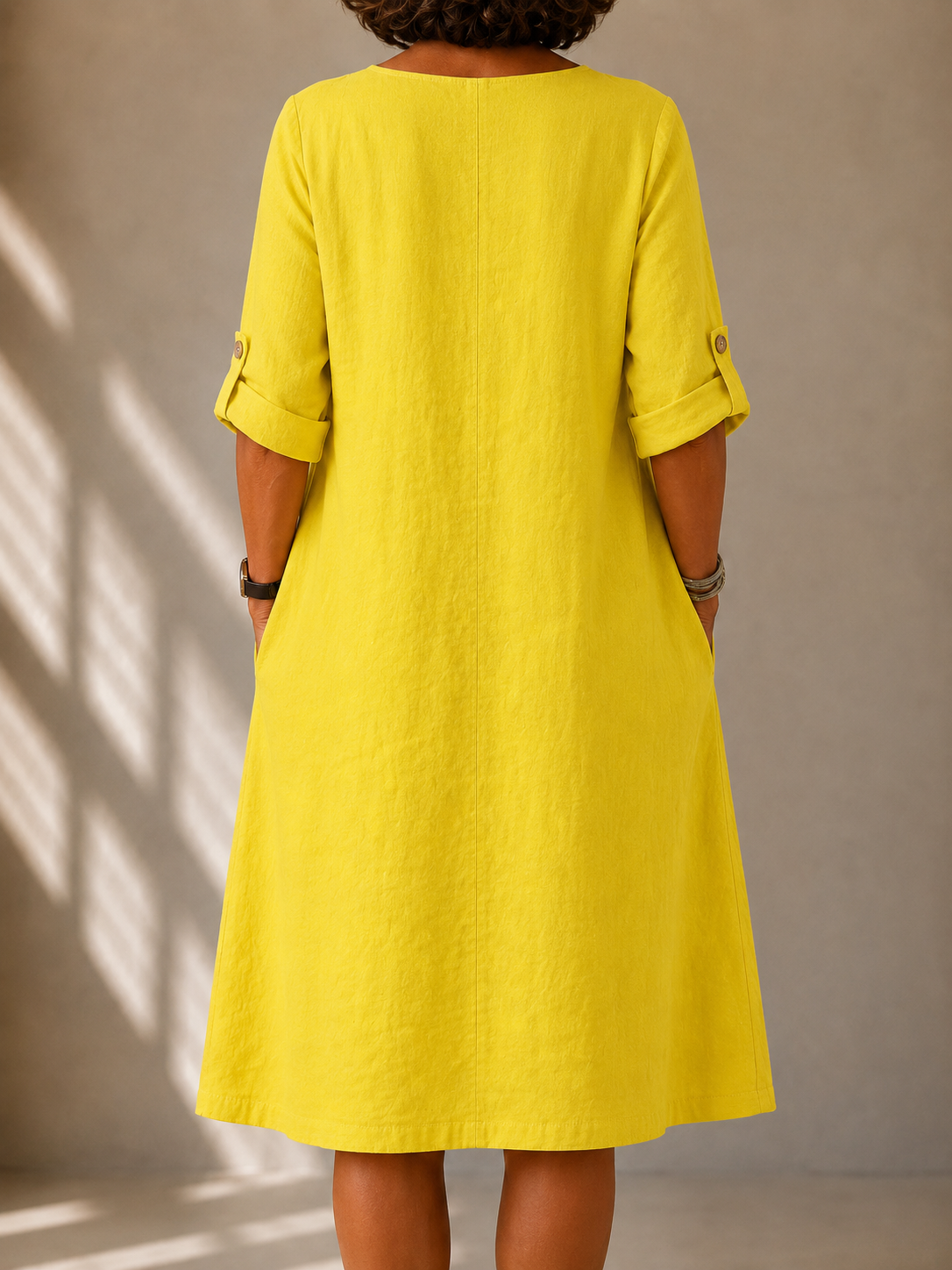 Imani | V-Neck Midi Dress