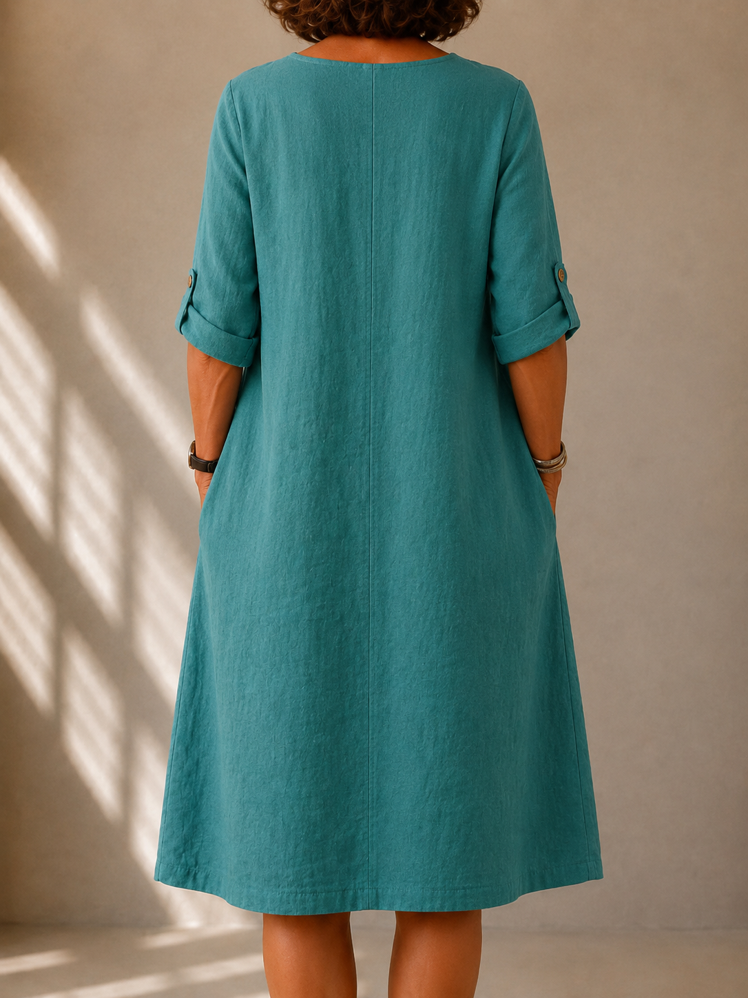 Maya | Fluid A-Line Midi Dress