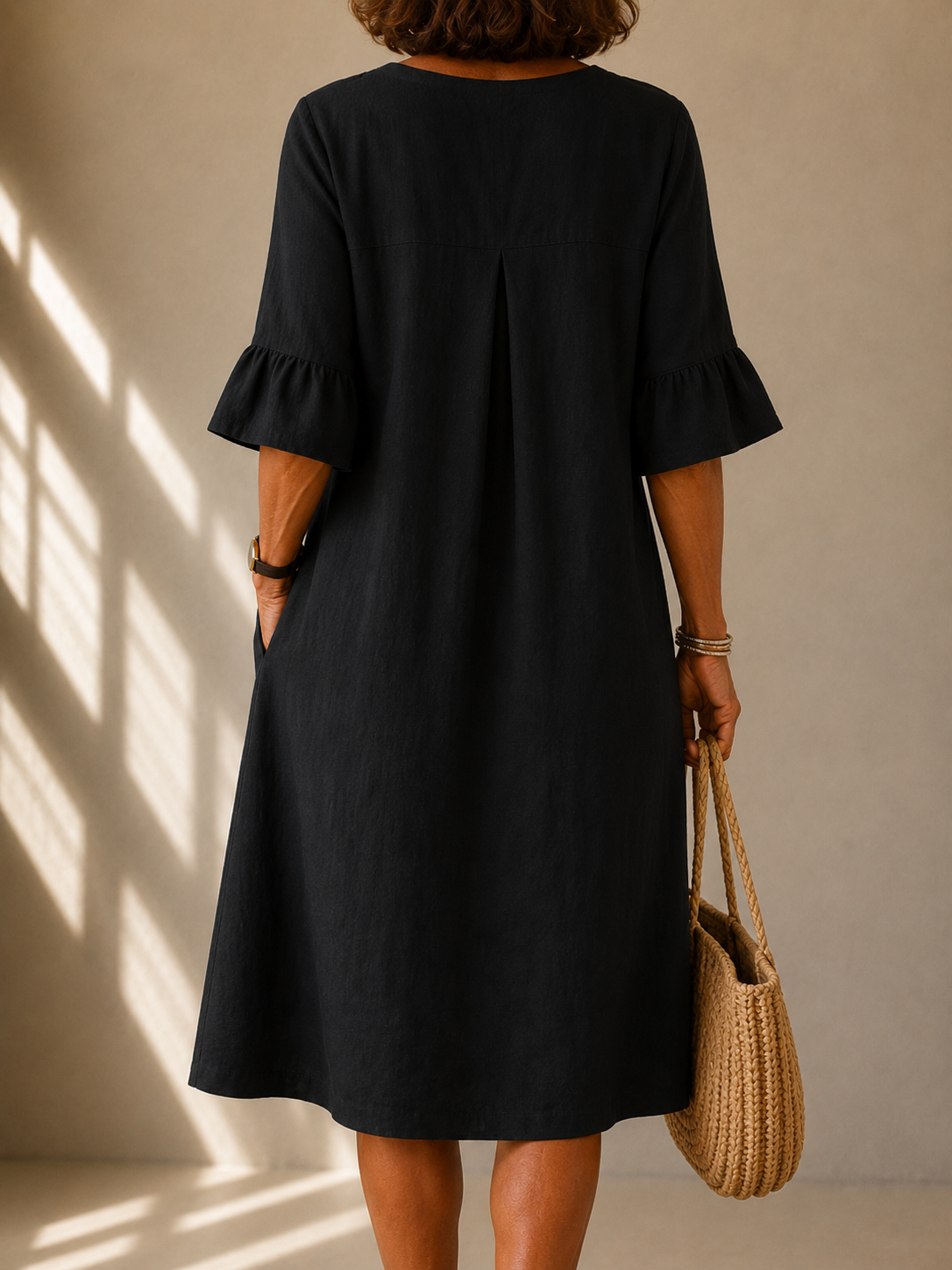 Marisol | Buttoned Fluid-Cut Dress