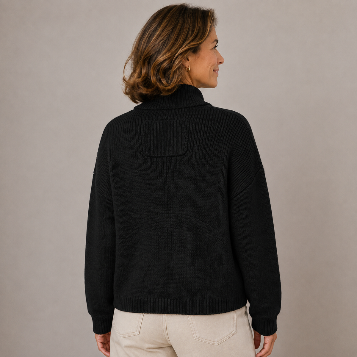 Augusta | Cardigan con Collo Alto – Lucia Toscana