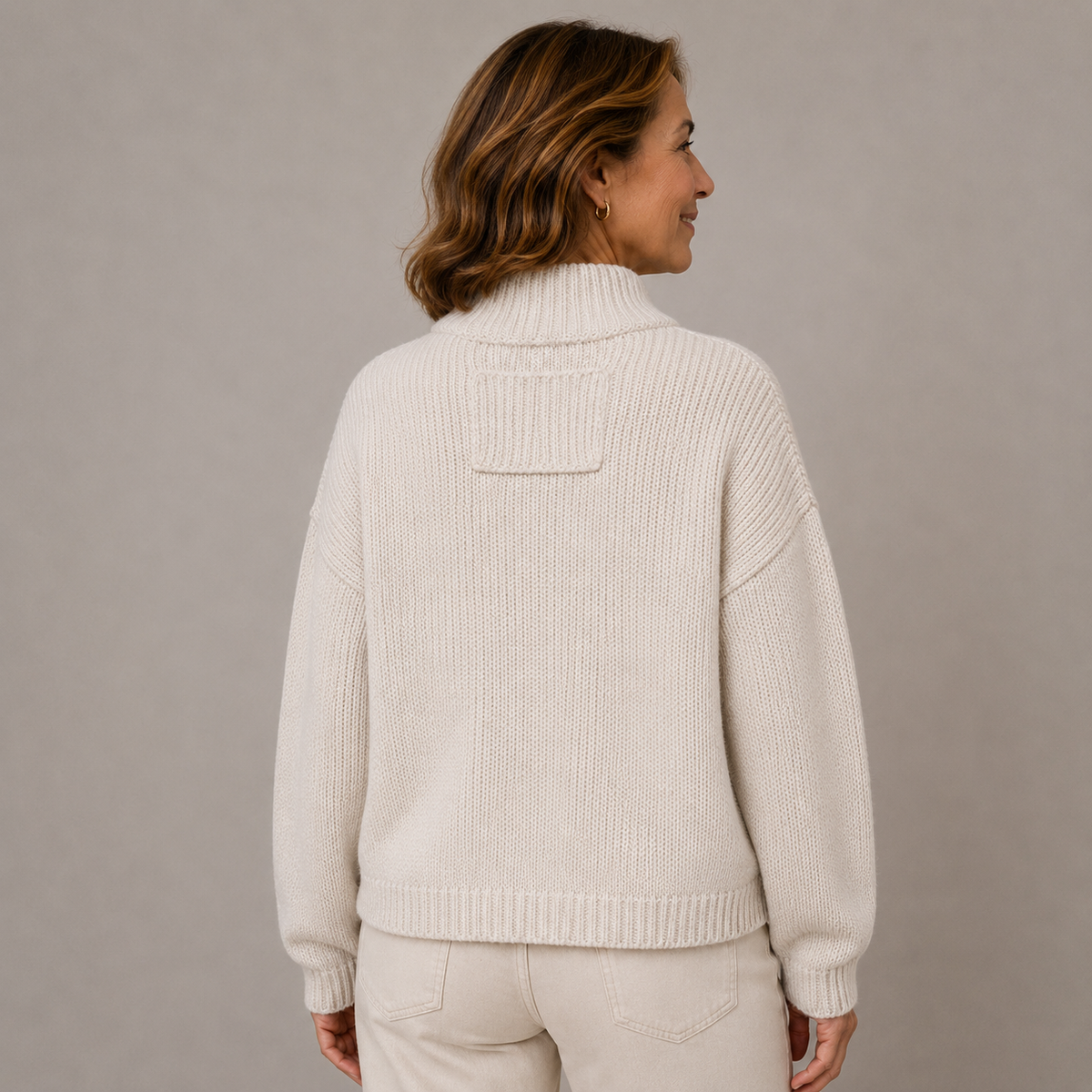 Augusta | Cardigan con Collo Alto – Lucia Toscana