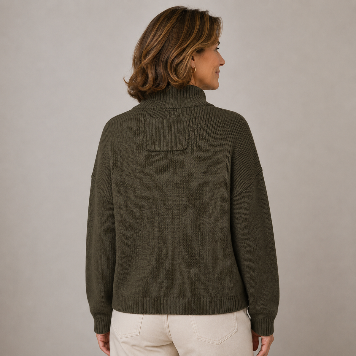 Augusta | Cardigan con Collo Alto – Lucia Toscana