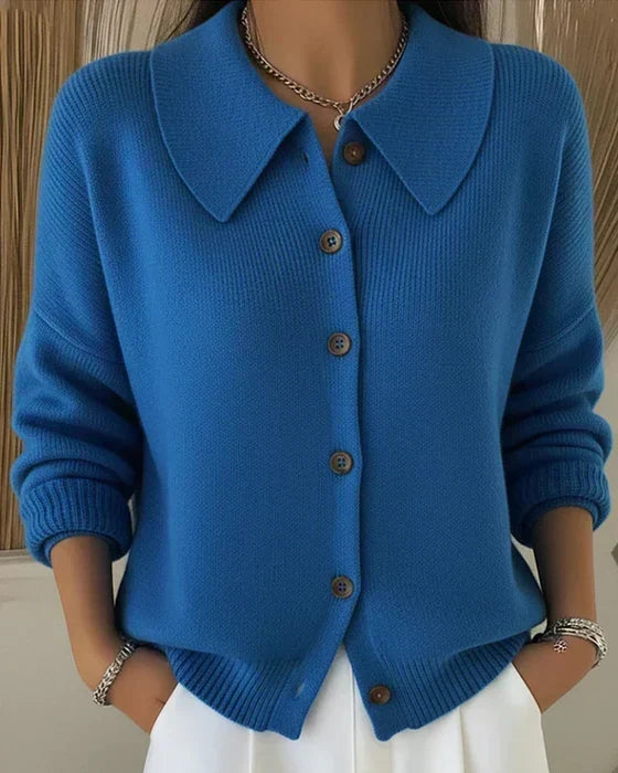 Vespera | Cardigan con Collo a Bottone