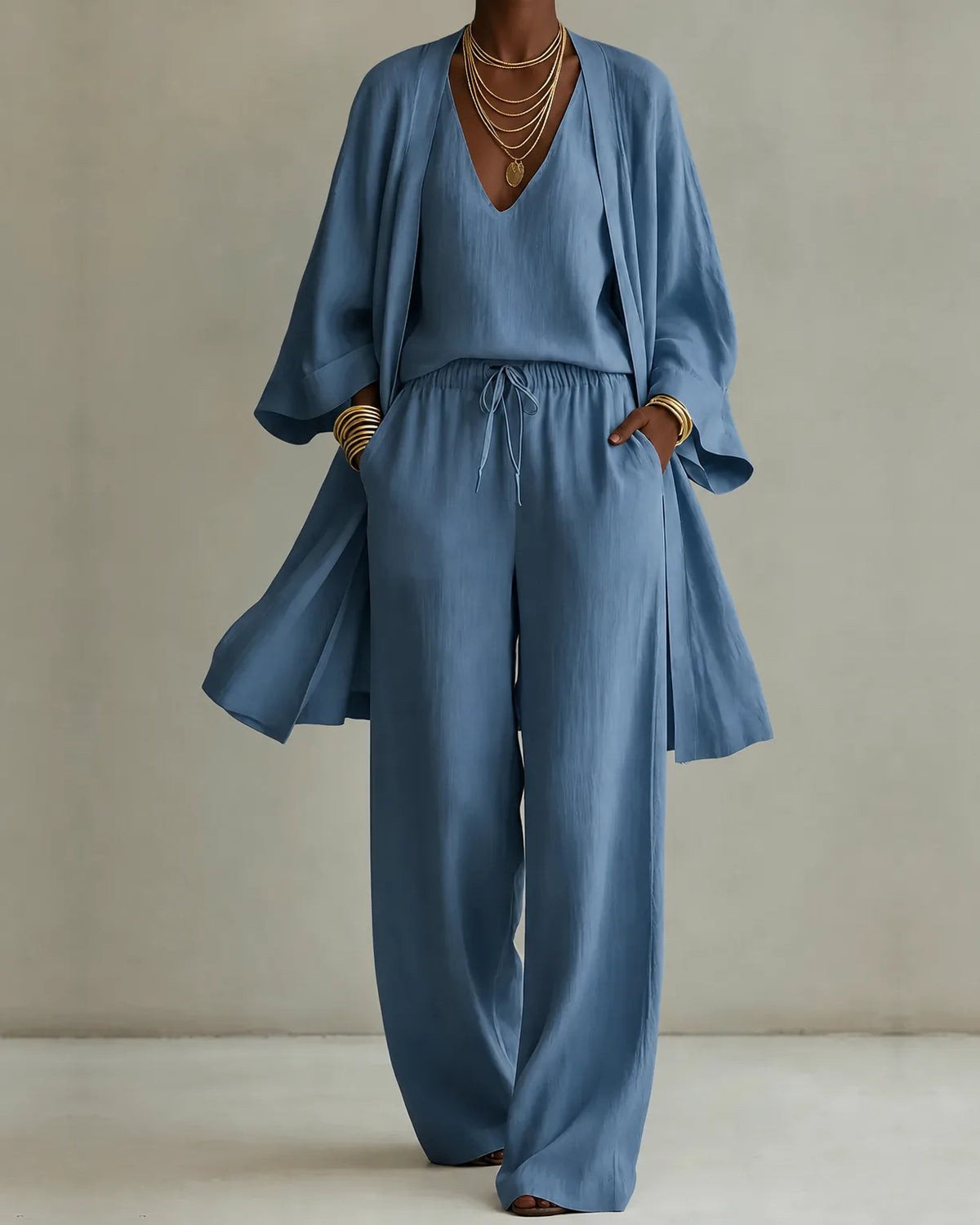 Tanisha | Set di 3 pezzi in Look Lino