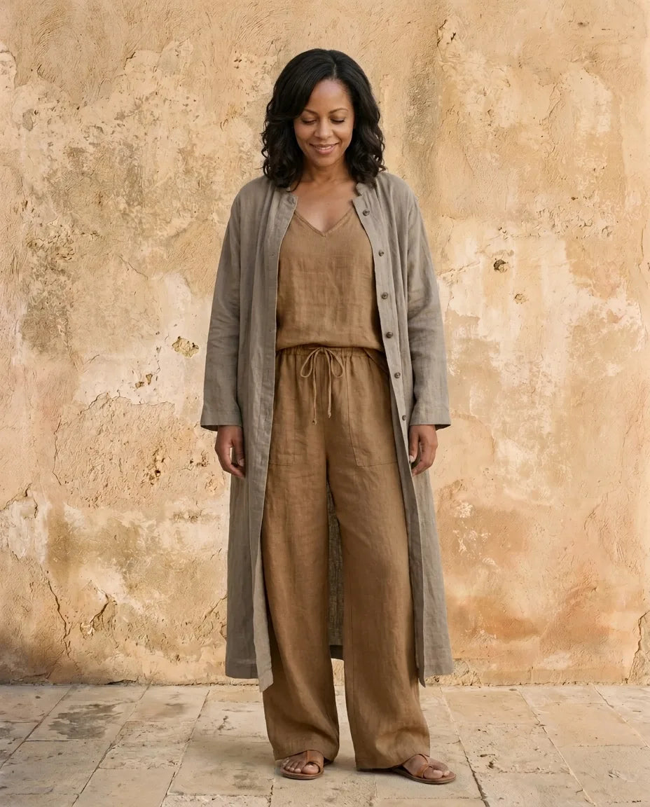 Camille | Set Tre Pezzi in Lino Relaxato