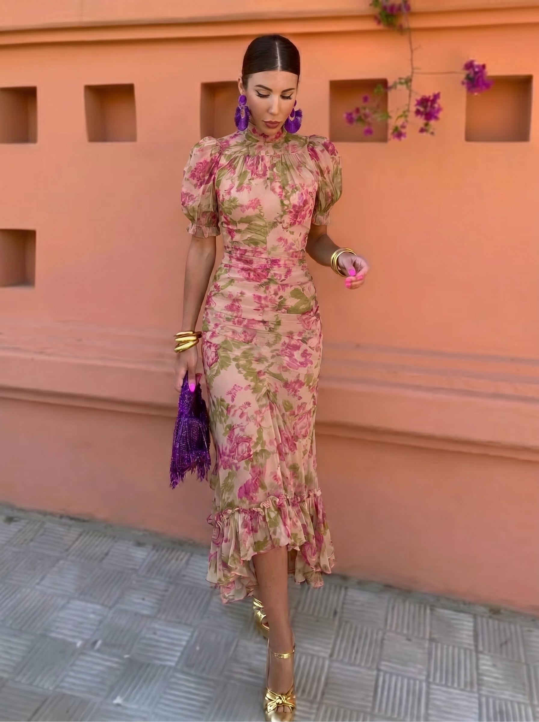 Happiness™ | Floral Dress with Roses