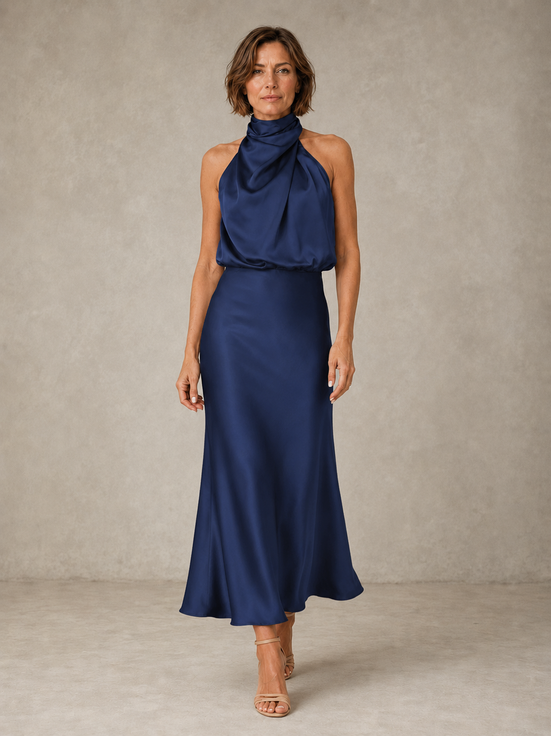 Harper | Abito da Sera in Satin Halter