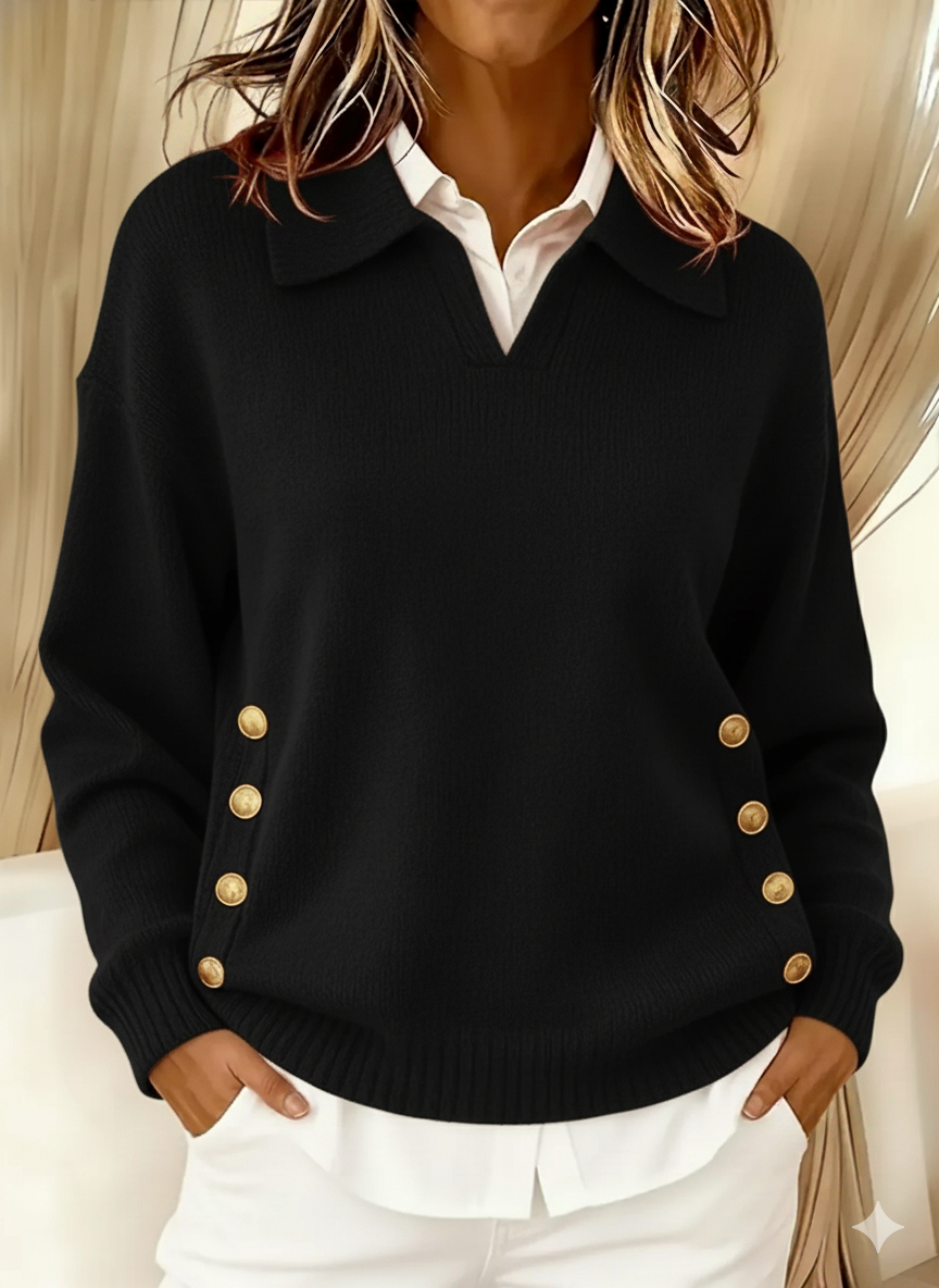 Vynette | Maglione a V con Collo