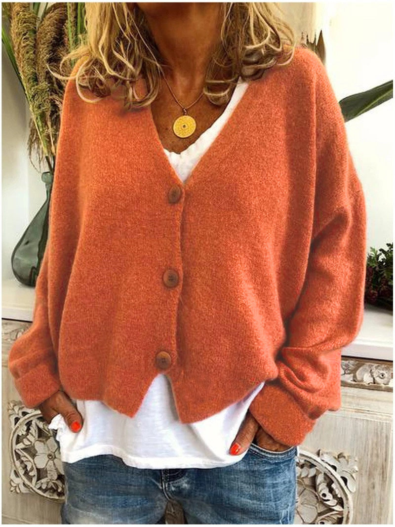 Cardigan in Maglia Relaxed Fit Comfortabel