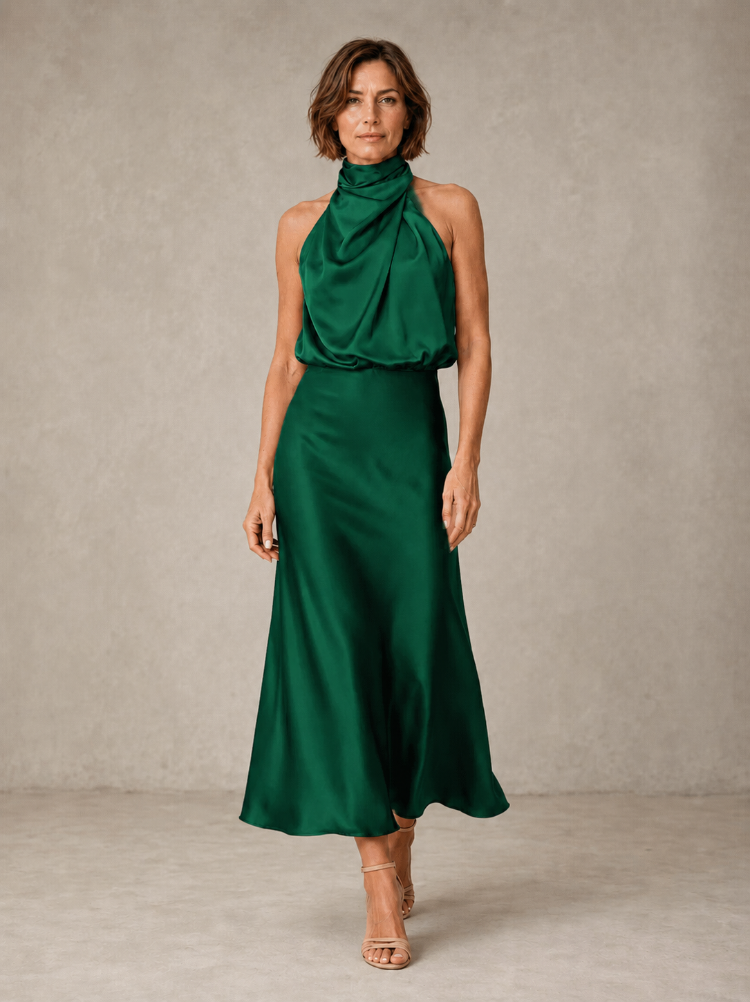 Harper | Abito da Sera in Satin Halter