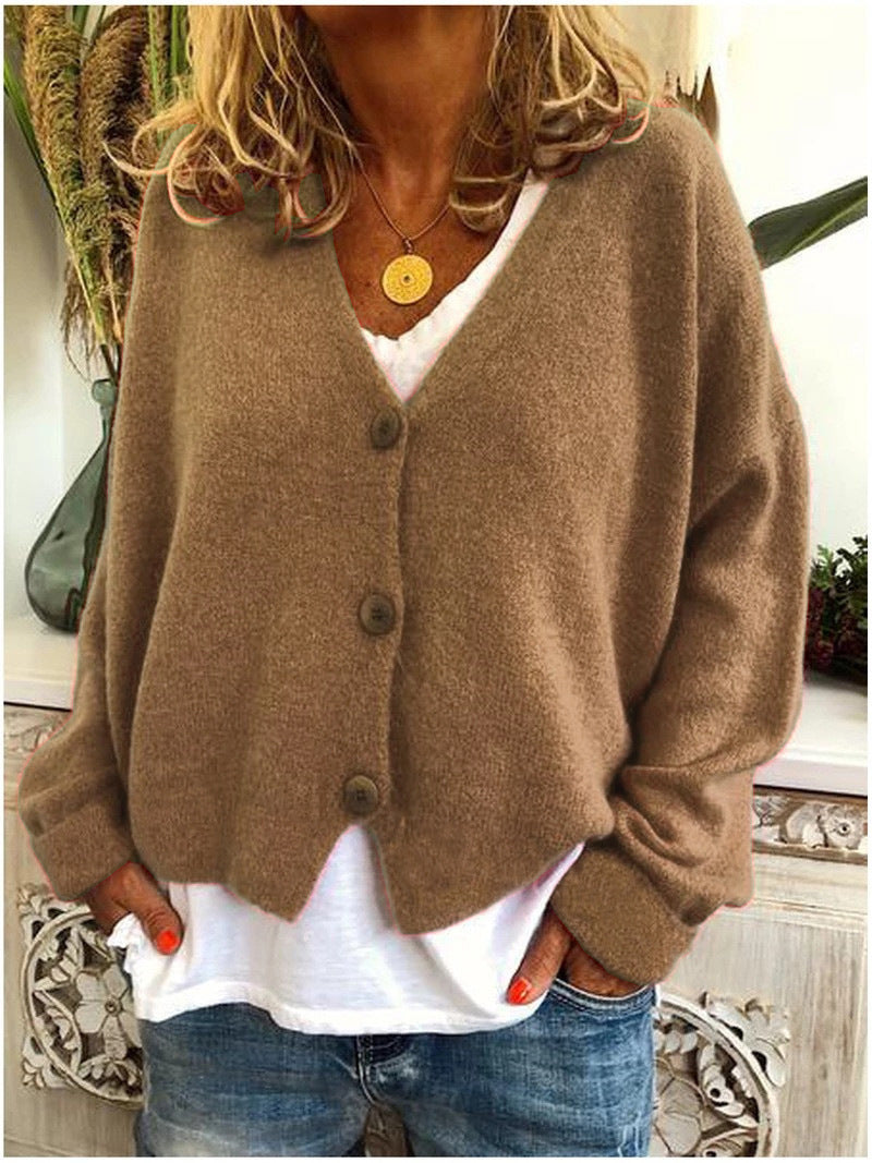 Cardigan in Maglia Relaxed Fit Comfortabel