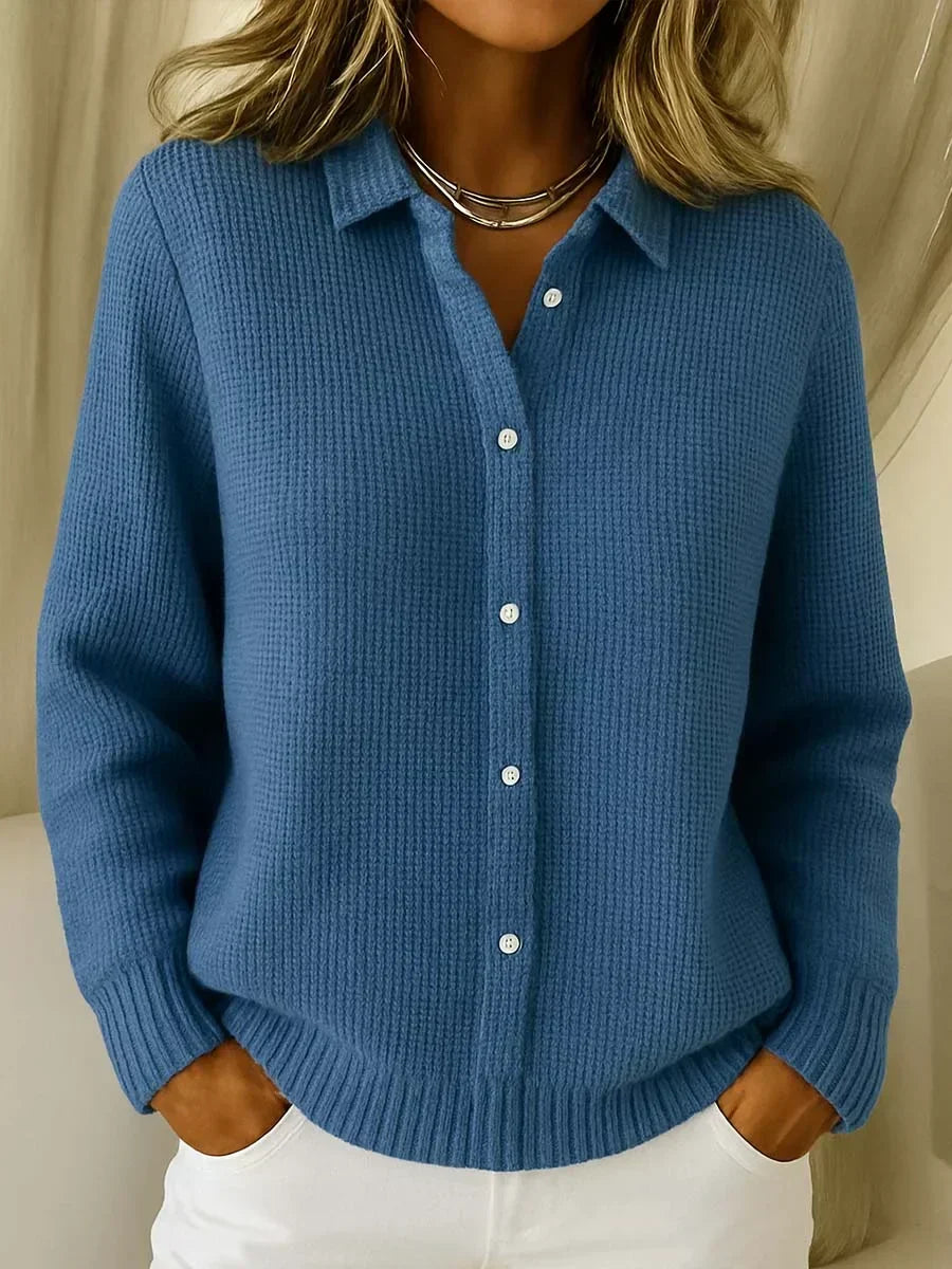 Katrina | Cardigan con Bottoni in Maglia Testurizzata