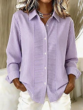 Norelle™ | Blusa Casual a Righe con Bottoni Frontali