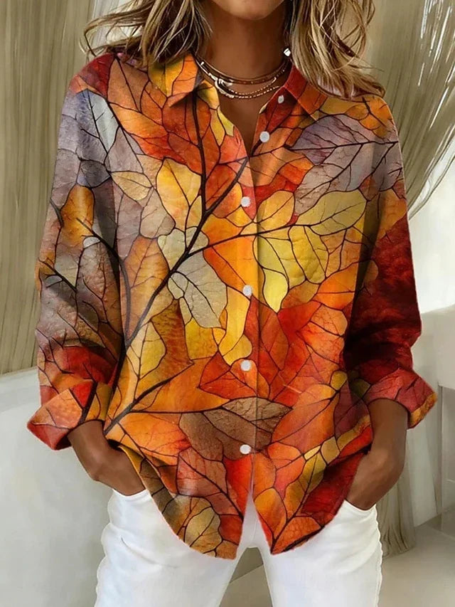 Melrose™ | Blusa Botanic Vintage con Bottoni