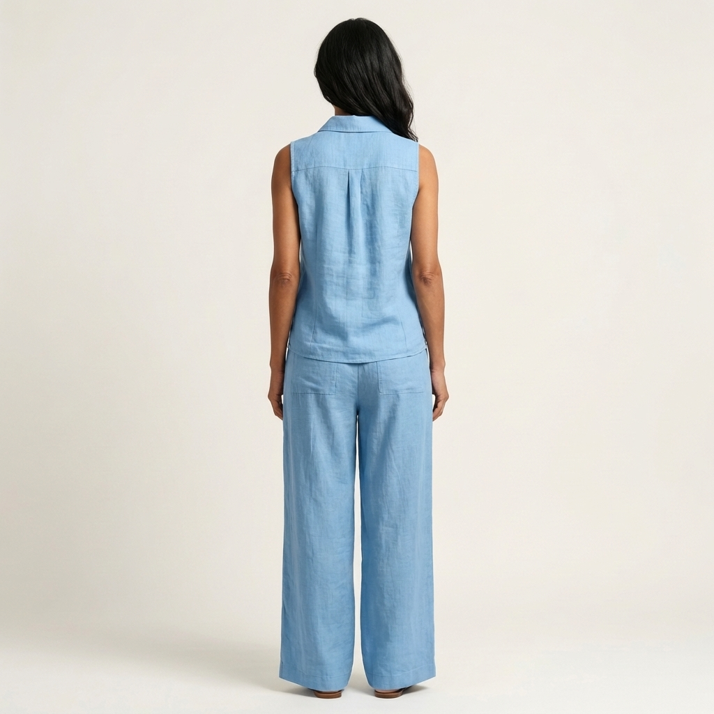 Twiila | Set Top Incrociato e Pantaloni Ampi