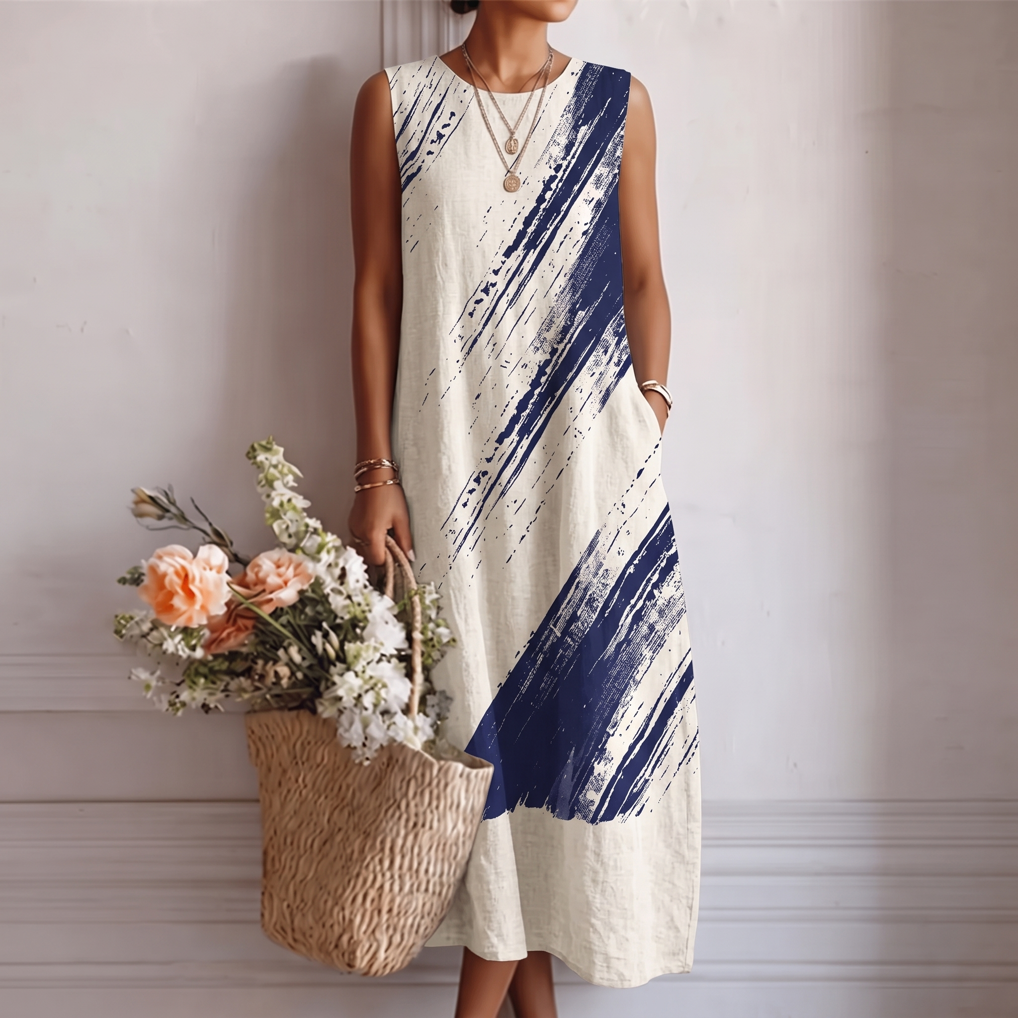 Elena™ | Elegante Vestito Midi per il Quotidiano