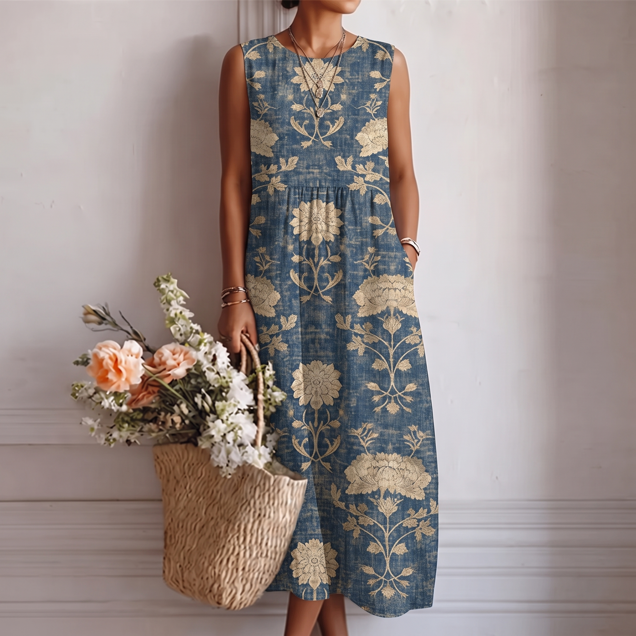 Aurora™ | Vestito Midi Floreale Classico