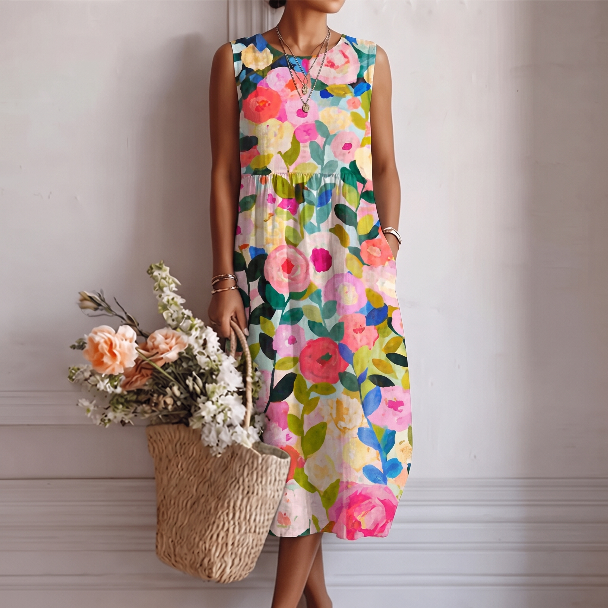 Ana™ | Vestito Midi del Giorno per Giorno