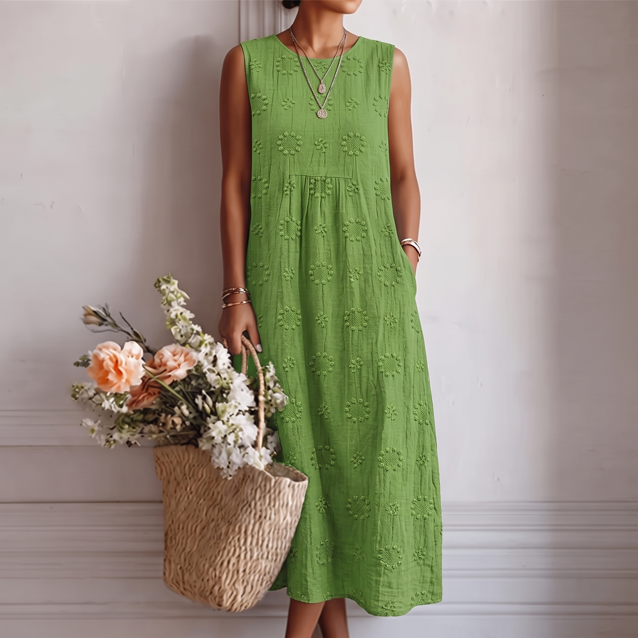 Olivia™ | Vestito Midi Fresco del Giorno per Giorno