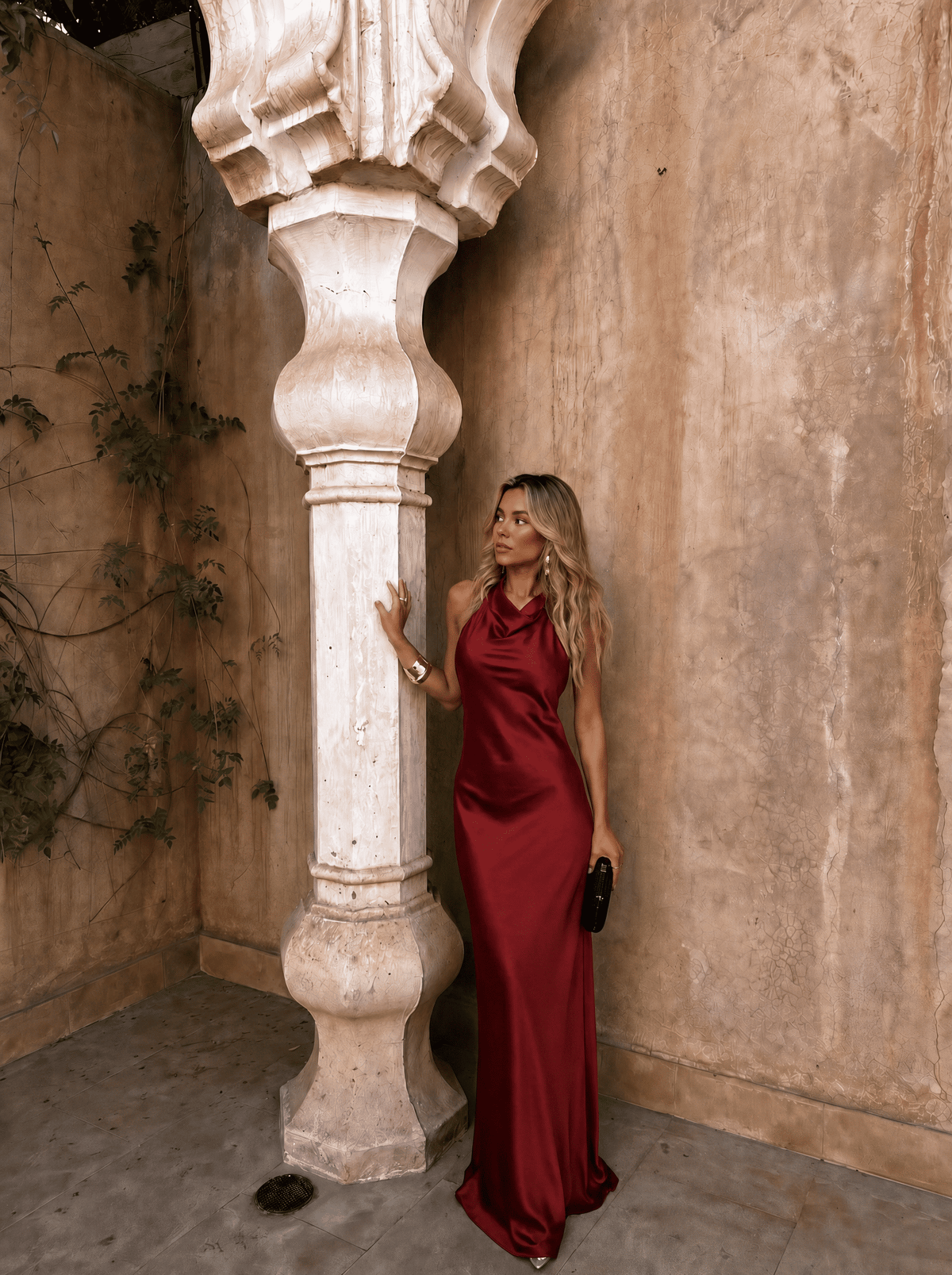Riad | Abito Ampio Effetto Satin