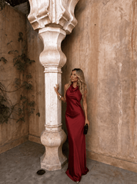Riad | Abito Ampio Effetto Satin