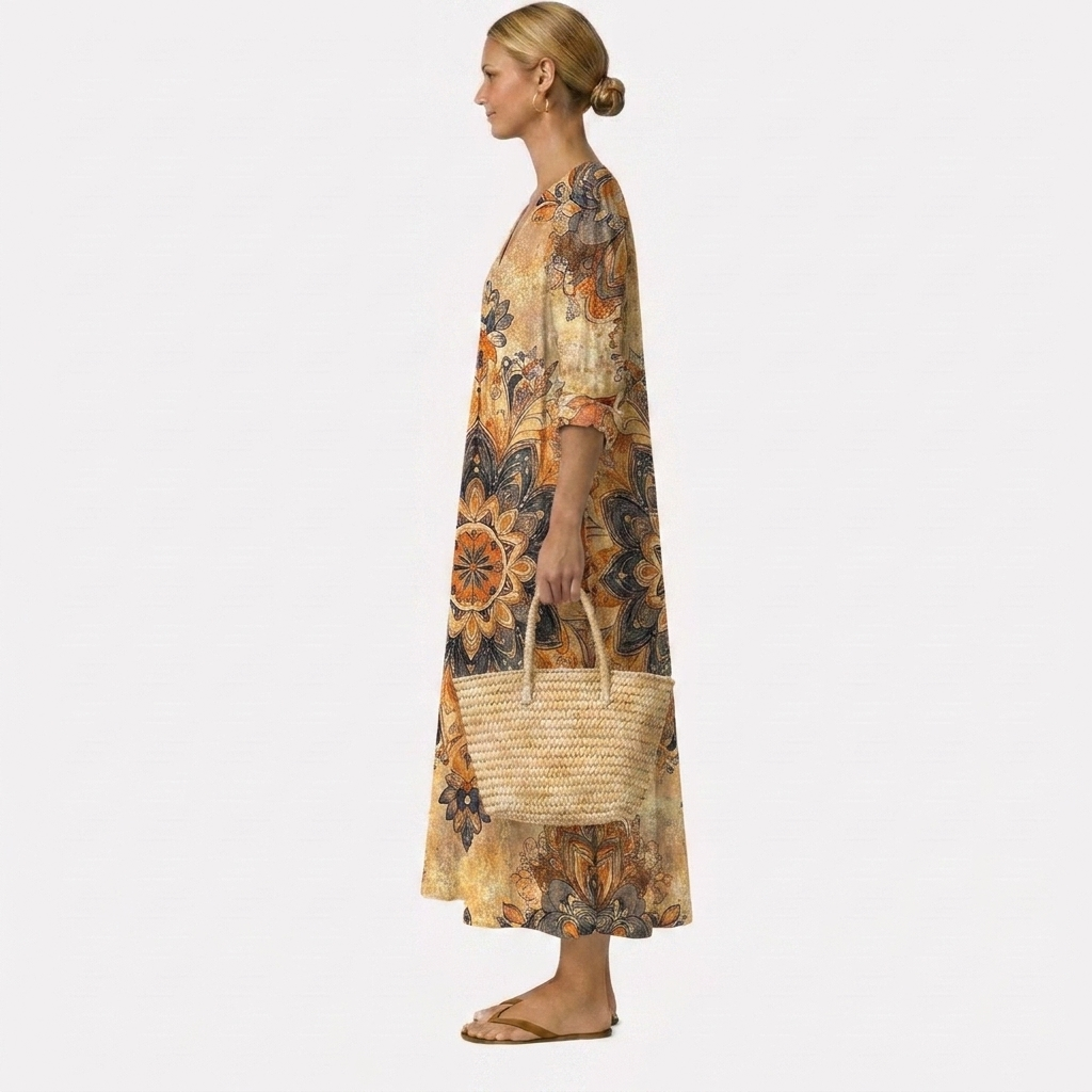 Dora™ | Abito floreale con eleganza naturale