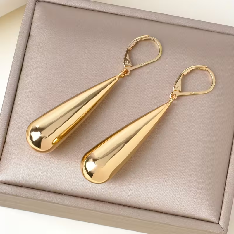 Orecchini D'oro a Goccia Pendenti