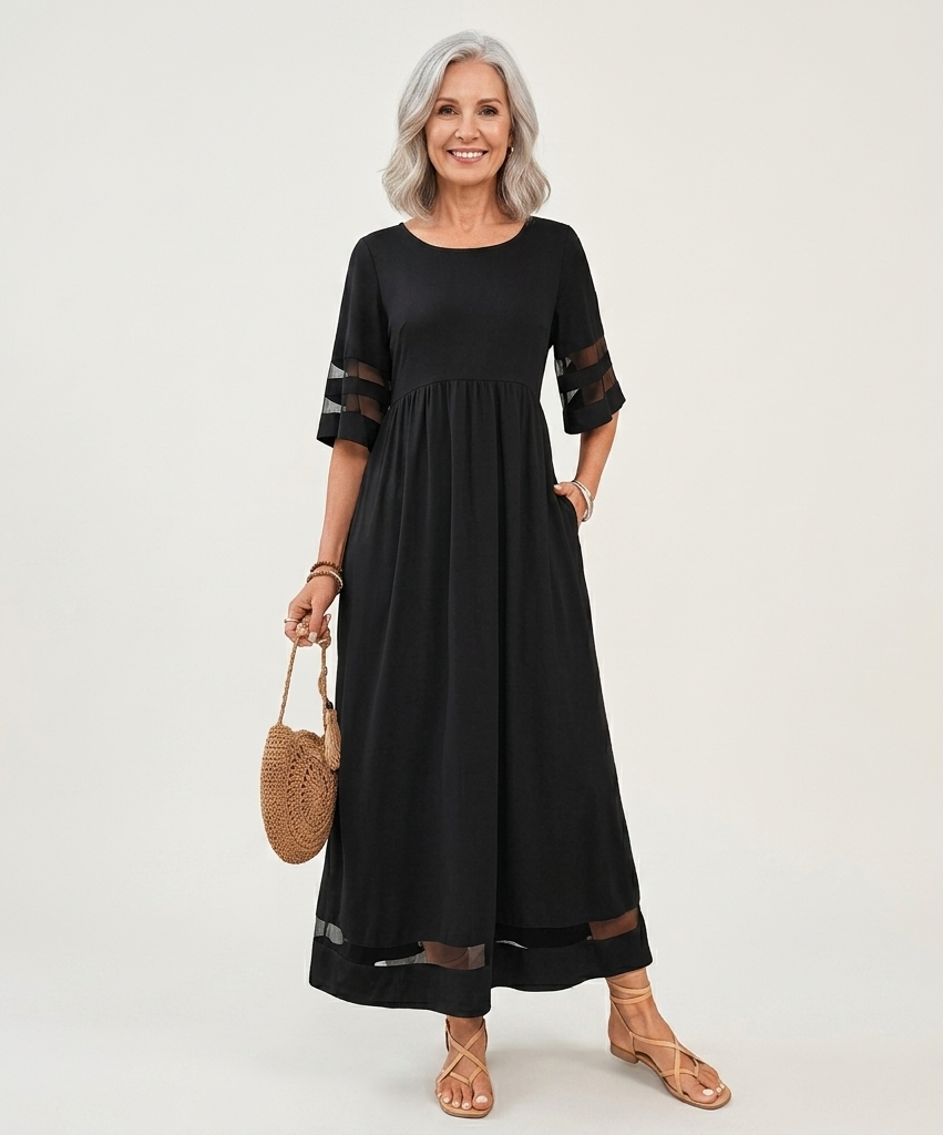 Aubrey™ | Abito Midi Smoothing per una Silhouette Flattering