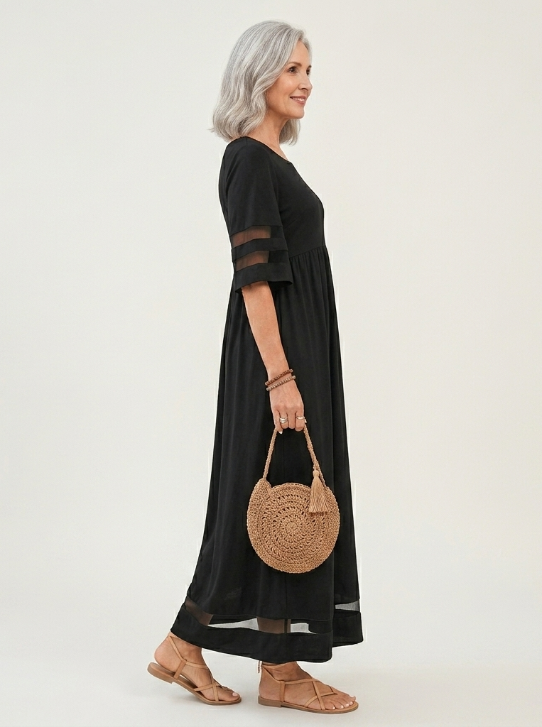 Aubrey™ | Abito Midi Smoothing per una Silhouette Flattering