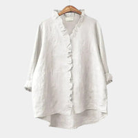 Monica | Blusa Bianca con Ruches