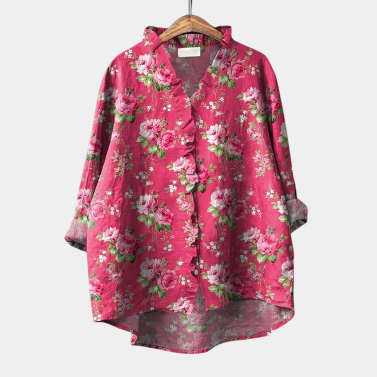 Ameilia | Blusa con stampa Rosa Fucsia