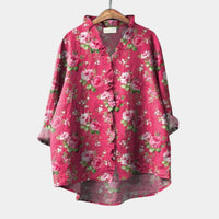 Ameilia | Blusa con stampa Rosa Fucsia