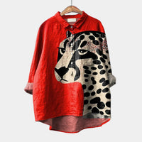 Nala | Blusa Grafica Leopardo Rosso