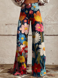 Léna - Pantaloni a Palazzo Floreali