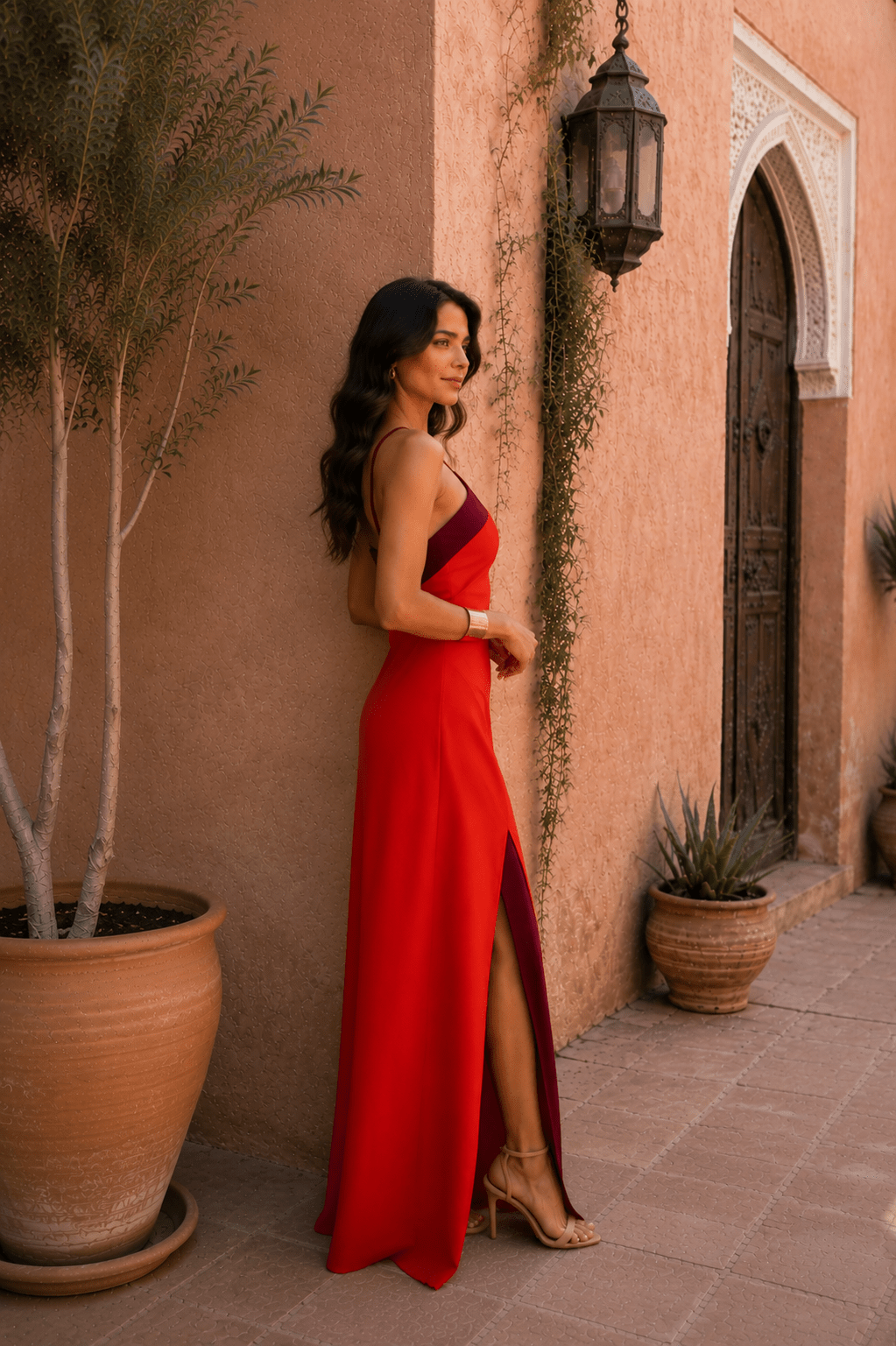 Elisa™ | Abito Lungo con Scollo a Halter e Spacco
