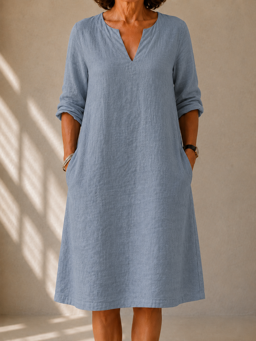 Maya | Fluid A-Line Midi Dress
