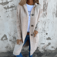 Cardigan Chic Lungo con Apertura Frontale