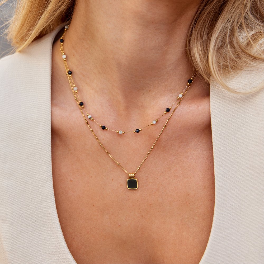 Collana Bassa con Pietre