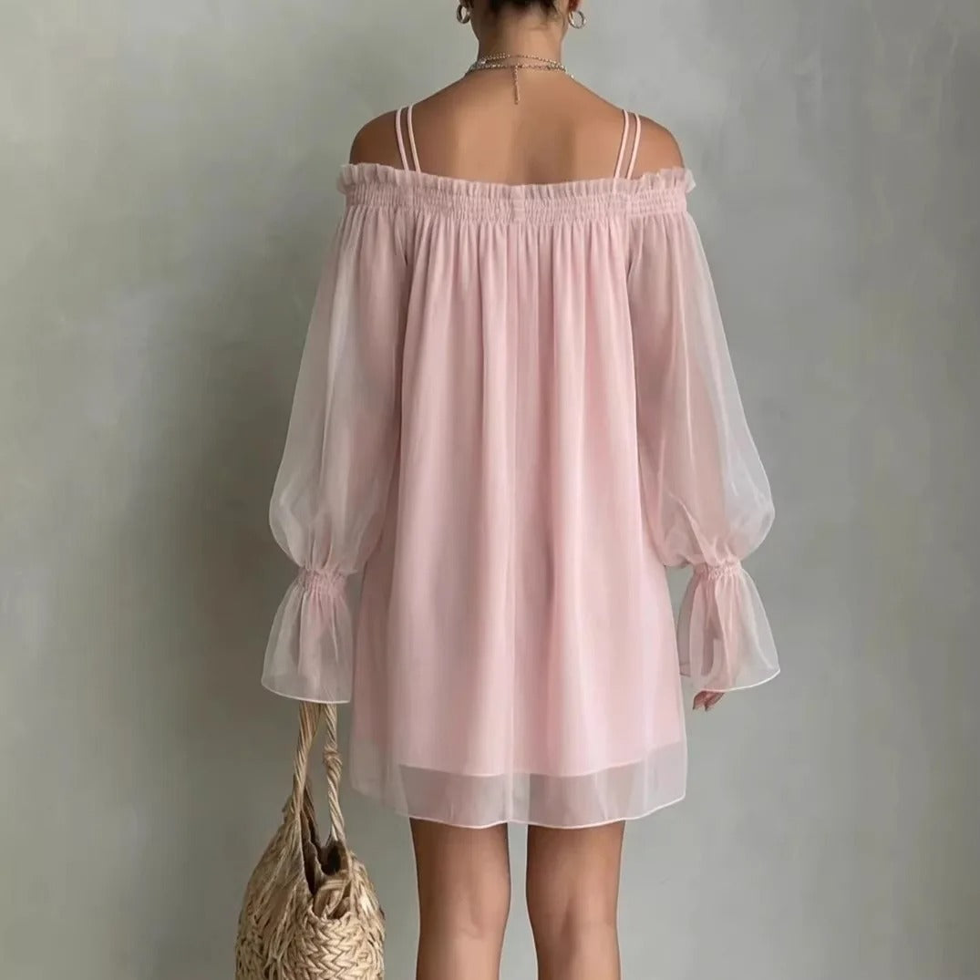 Harper | Off-Shoulder Tulle Mini Dress