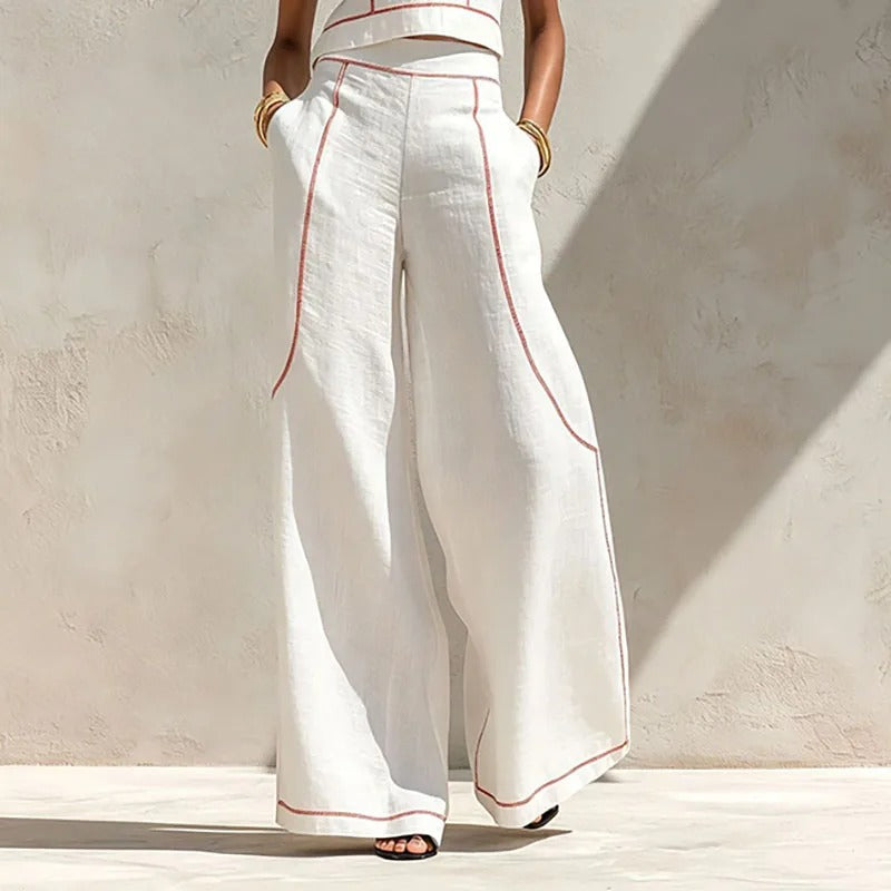 Maya | Two-Piece Set with Wide-Leg Palazzo Pants