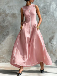 Harper | Maxi Dress with Contrast Trim