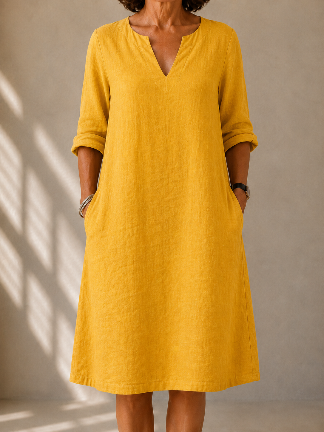 Harper | Fluid Long-Sleeve Dress