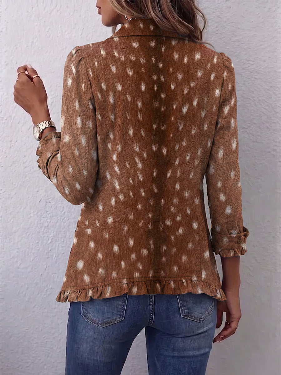 Nolinda™ | Giacca Animalier Doppiopetto
