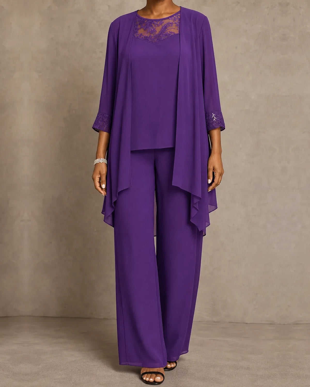 Selah | Completo in Chiffon a Tre Pezzi