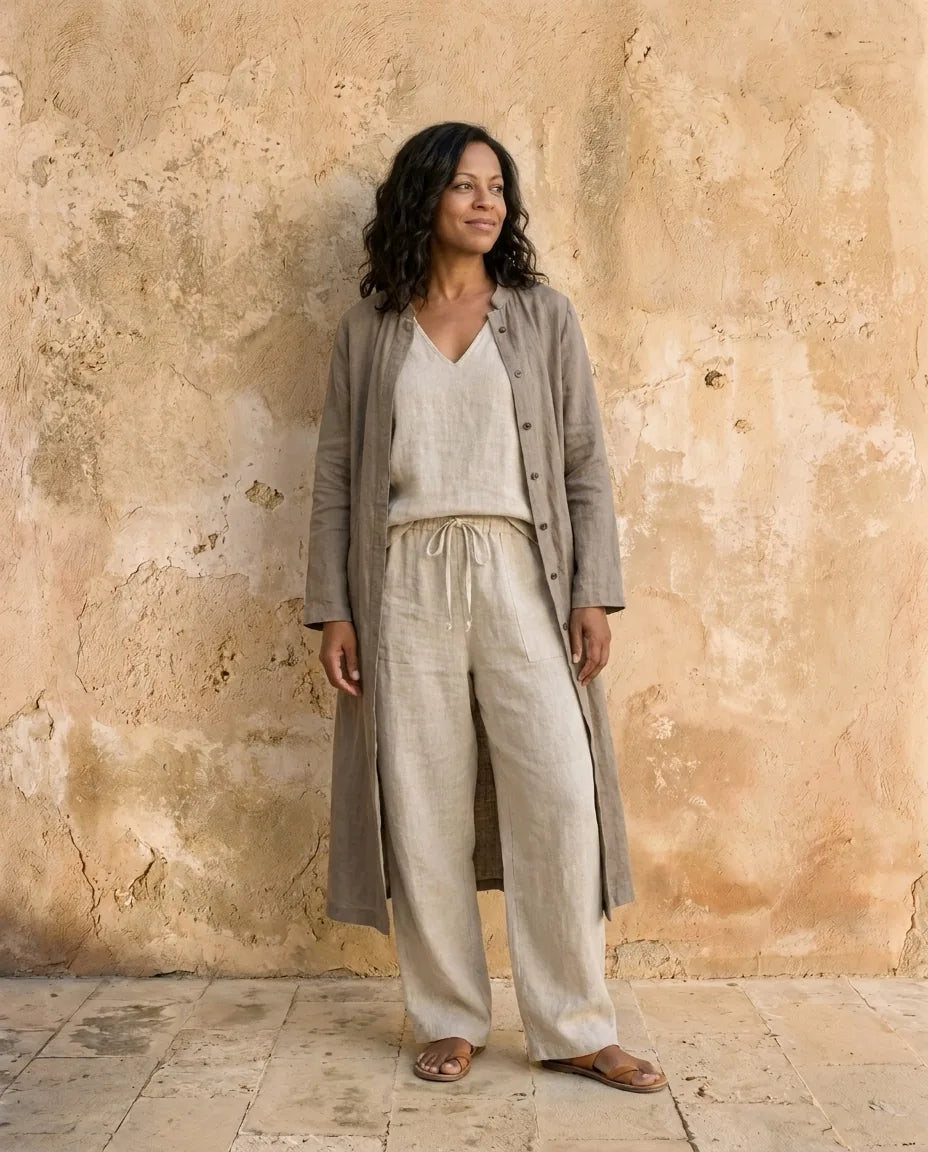 Camille | Set Tre Pezzi in Lino Relaxato