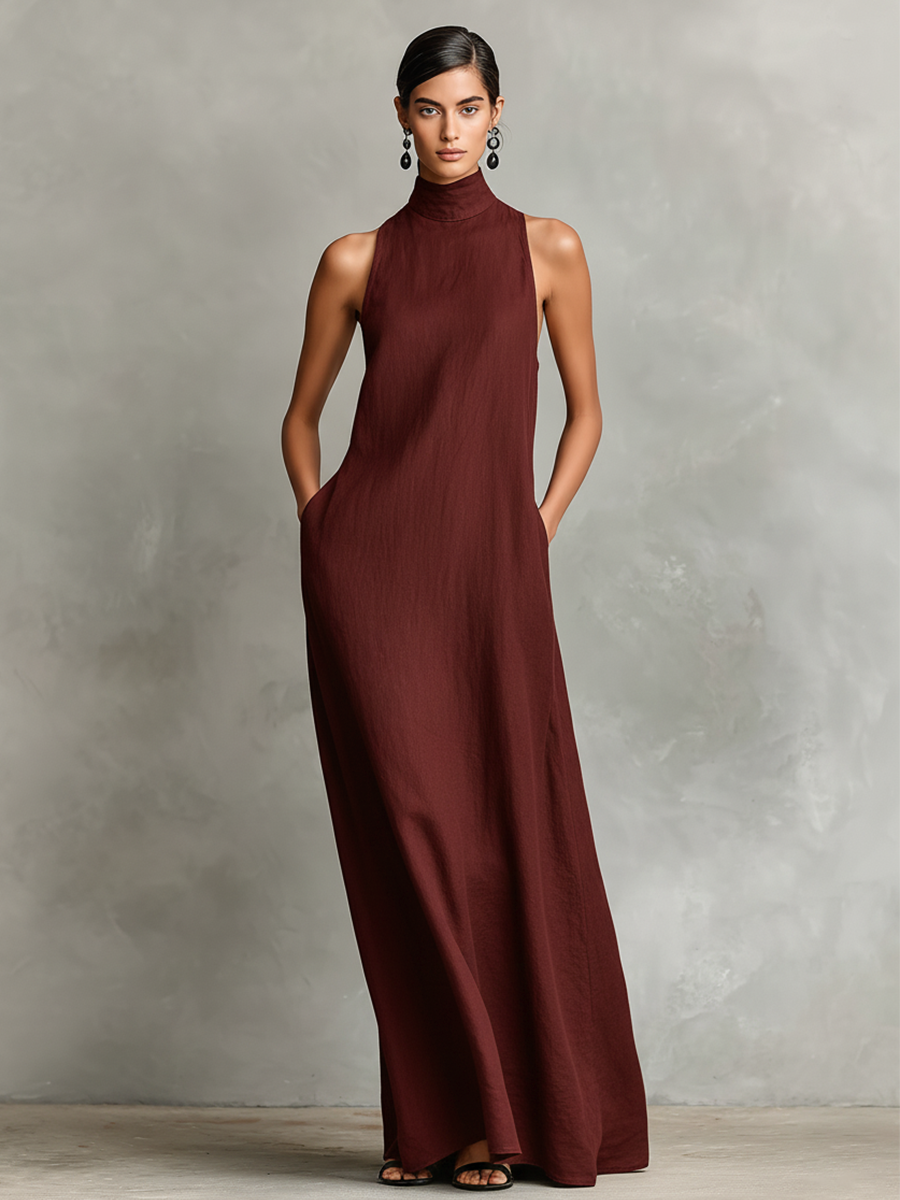 Harper | Linen-Tencel Blend Maxi Dress